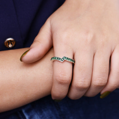 Kyoto Tsavorite 1.35ct Ring in Sterling Silver