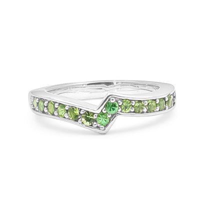 Kyoto Tsavorite 1.35ct Ring in Sterling Silver