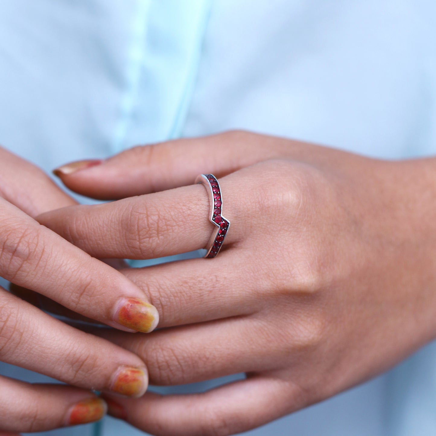 Kyoto Ruby 1.35ct Ring in Sterling Silver