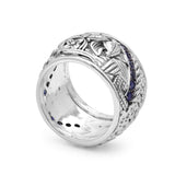Kyoto Blue Sapphire 0.70ct Ring in Sterling Silver