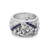 Kyoto Blue Sapphire 0.70ct Ring in Sterling Silver
