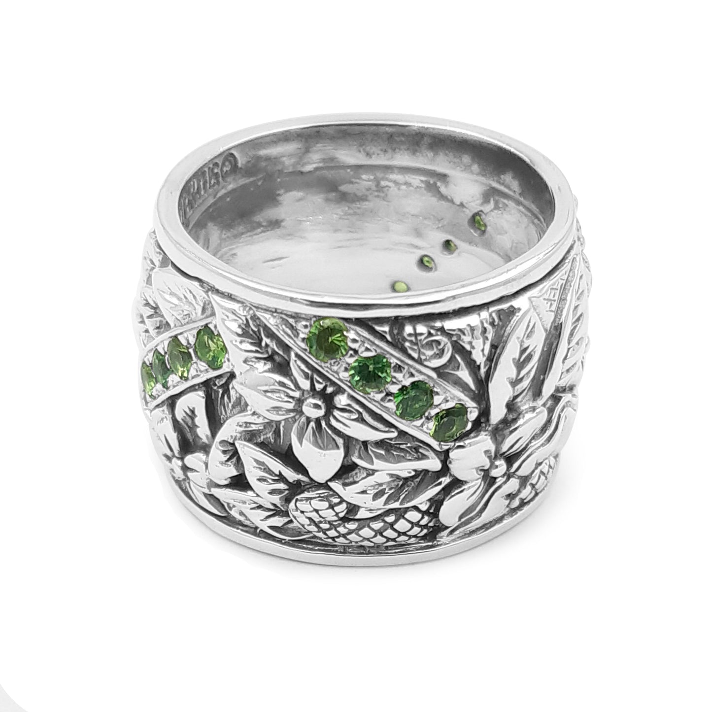 Kyoto Tsavorite 0.70ct Ring in Sterling Silver