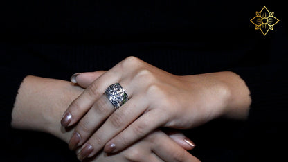 Kyoto Tsavorite 0.70ct Ring in Sterling Silver