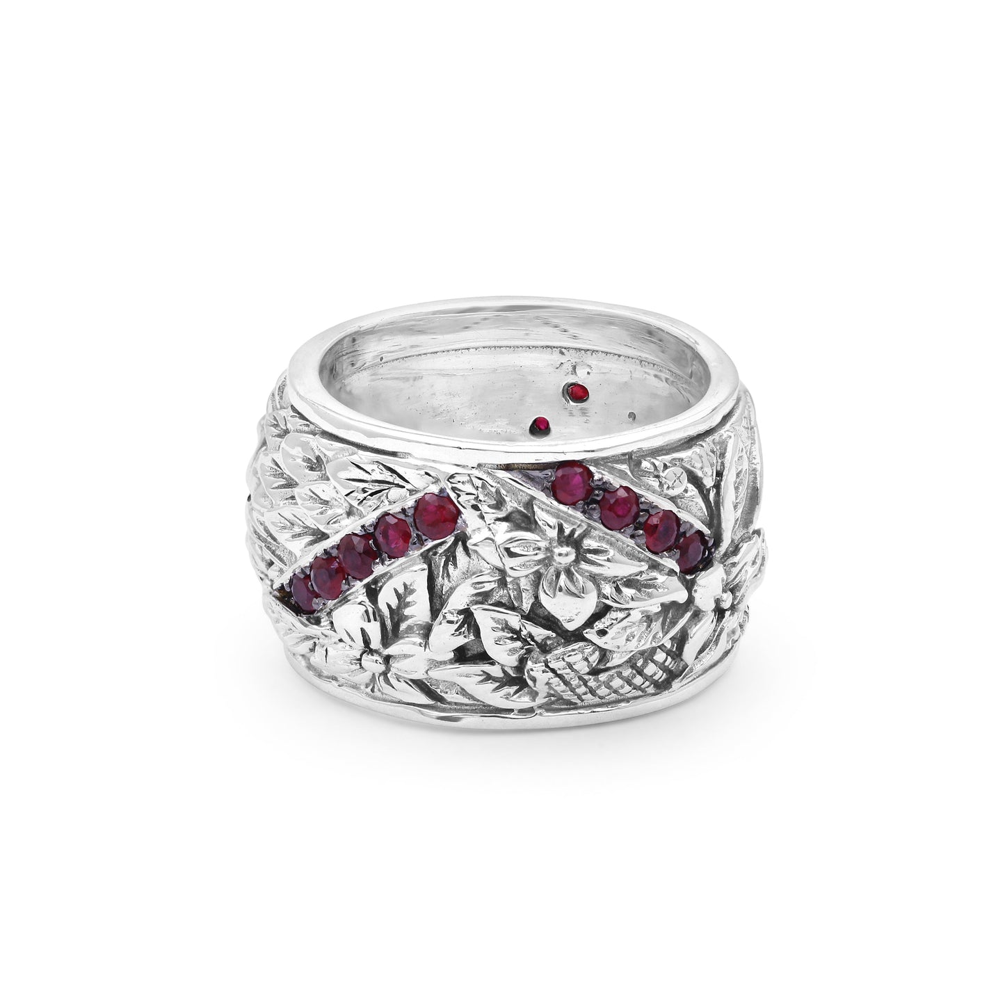Kyoto Ruby 0.70ct Ring in Sterling Silver