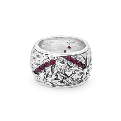 Kyoto Ruby 0.70ct Ring in Sterling Silver