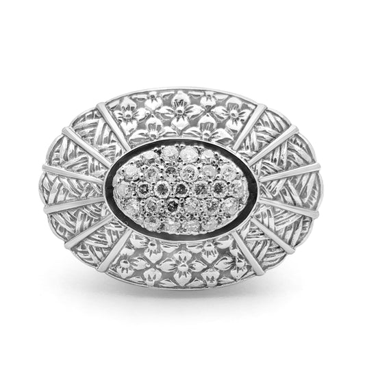 Kyoto 0.60ct White Diamond Ring in Sterling Silver