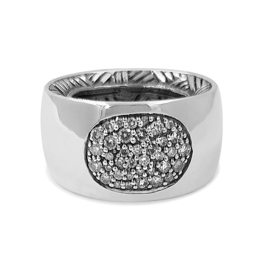 Kyoto 0.75ct White Diamond Dome Ring in Sterling Silver