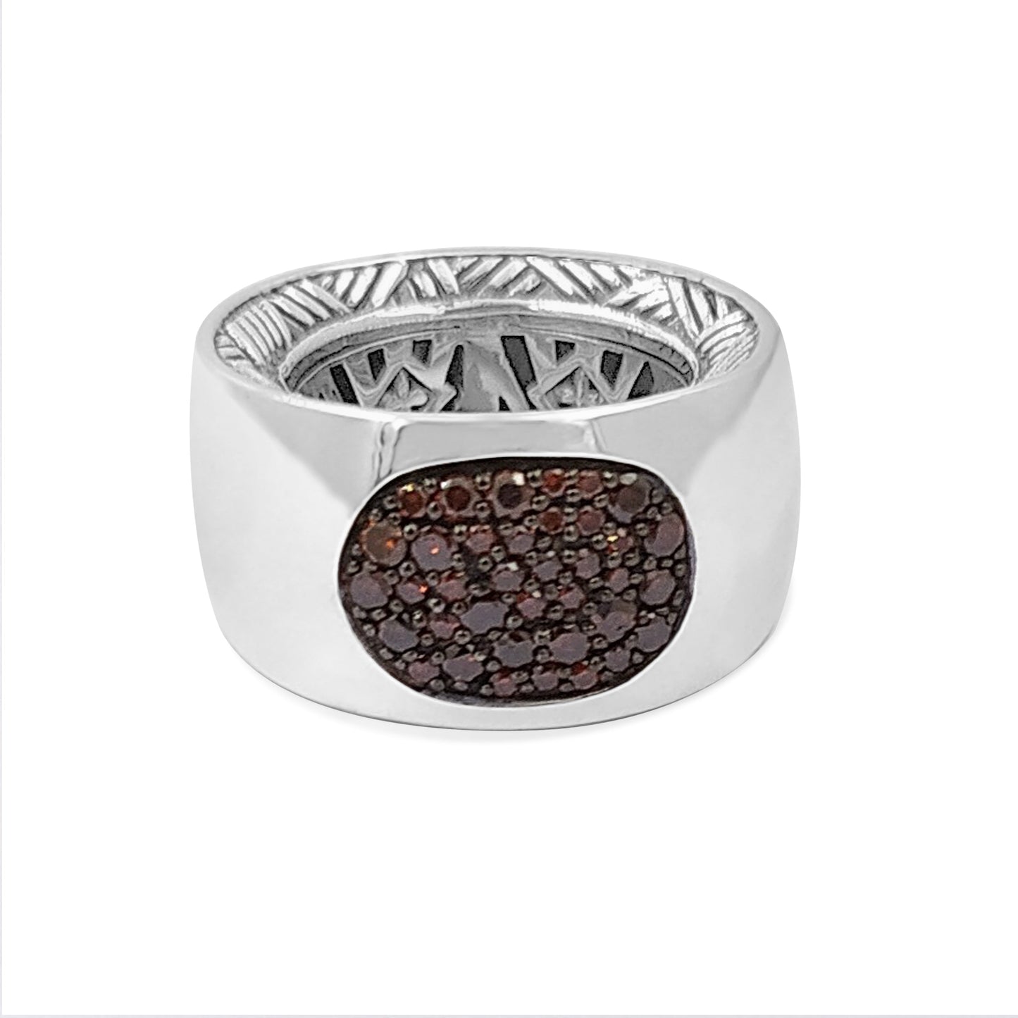 Kyoto 0.75ct Champagne Diamond Dome Ring in Sterling Silver
