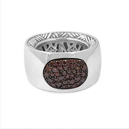 Kyoto 0.75ct Champagne Diamond Dome Ring in Sterling Silver